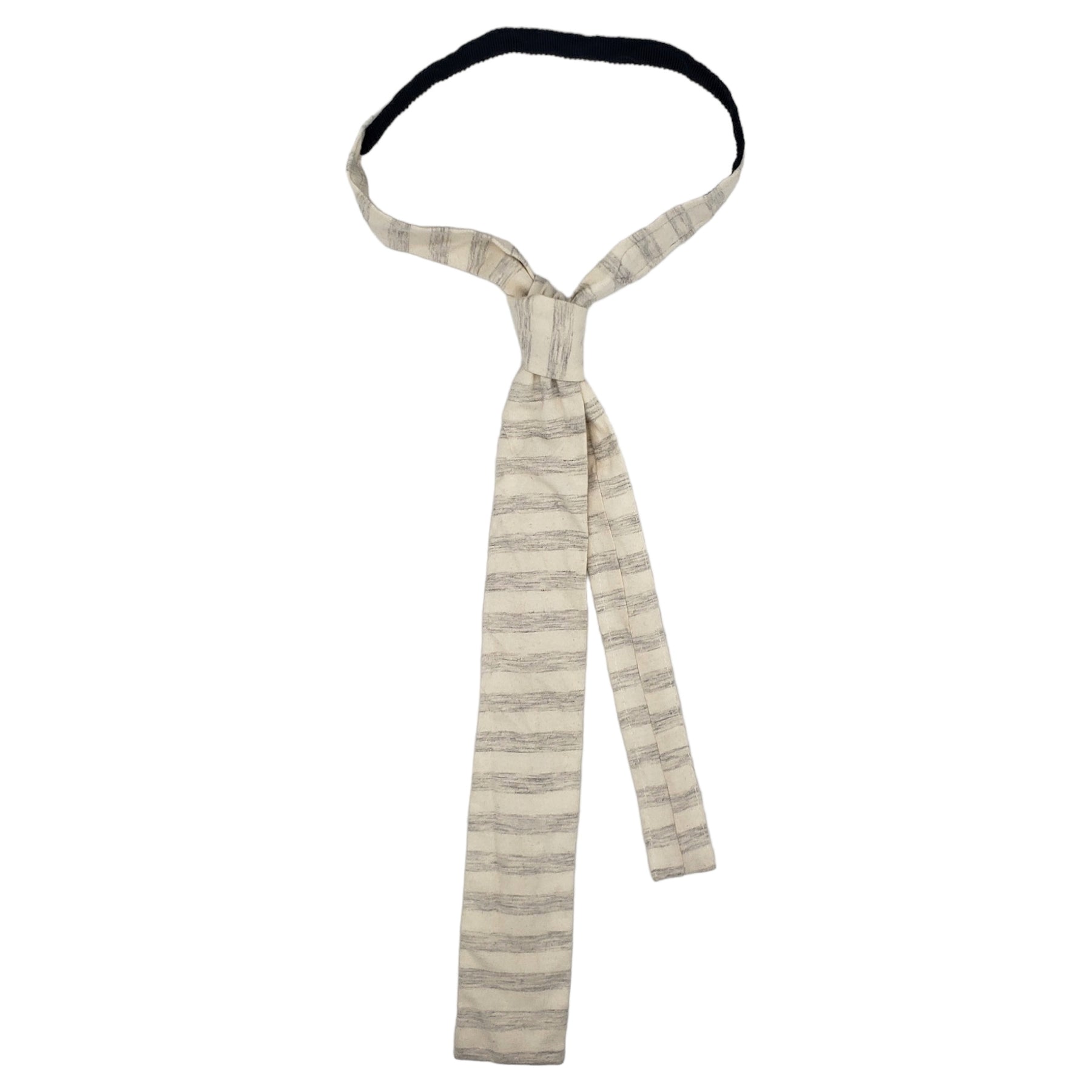 Engineered Garments Cream/Grey Jersey Tie