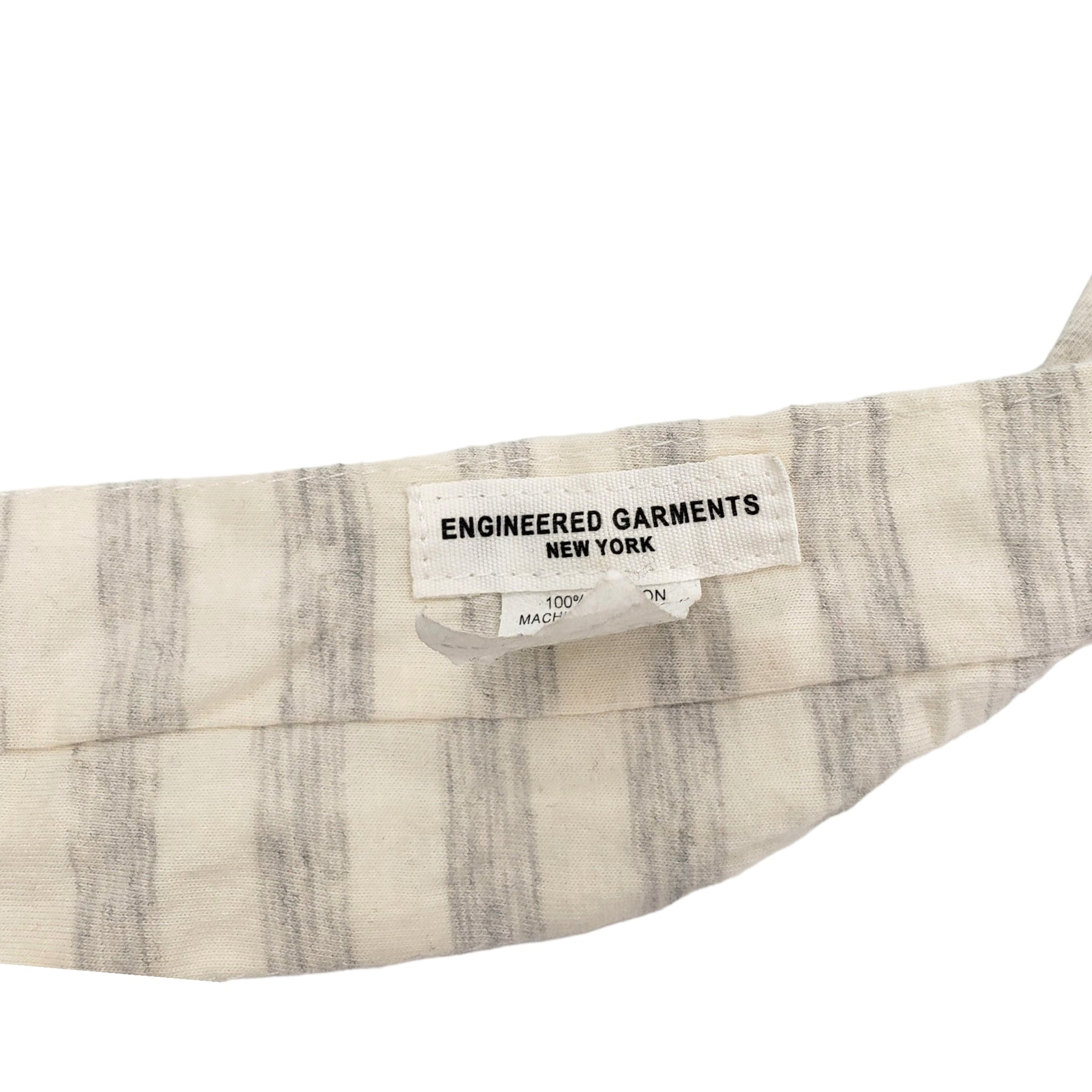 Engineered Garments Cream/Grey Jersey Tie