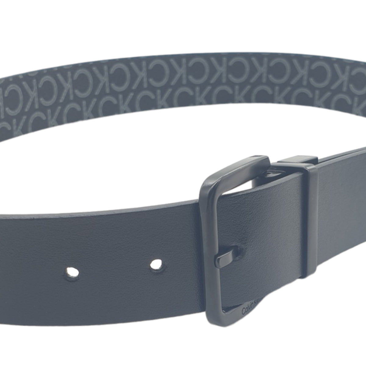 Calvin Klein Black/Classic Mono Adjustable Belt