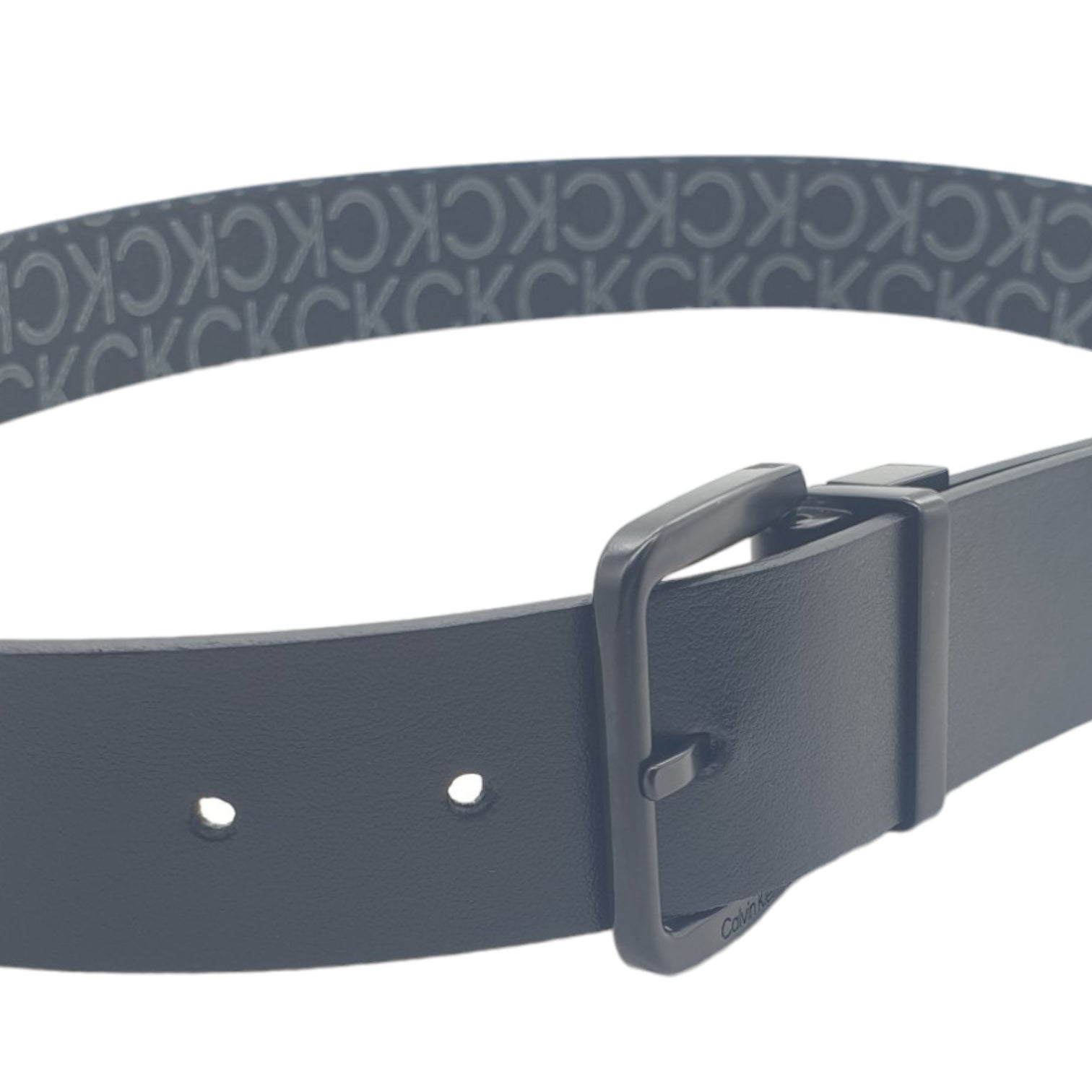 Calvin Klein Black/Classic Mono Adjustable Belt