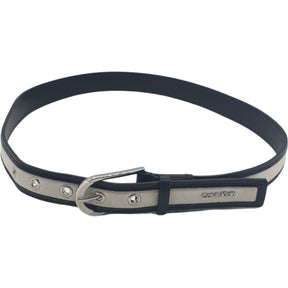 Calvin Klein Black/Ecru Canvas Belt