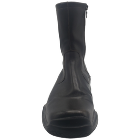 Prada Chocolate Square Toe Mid Calf Boots