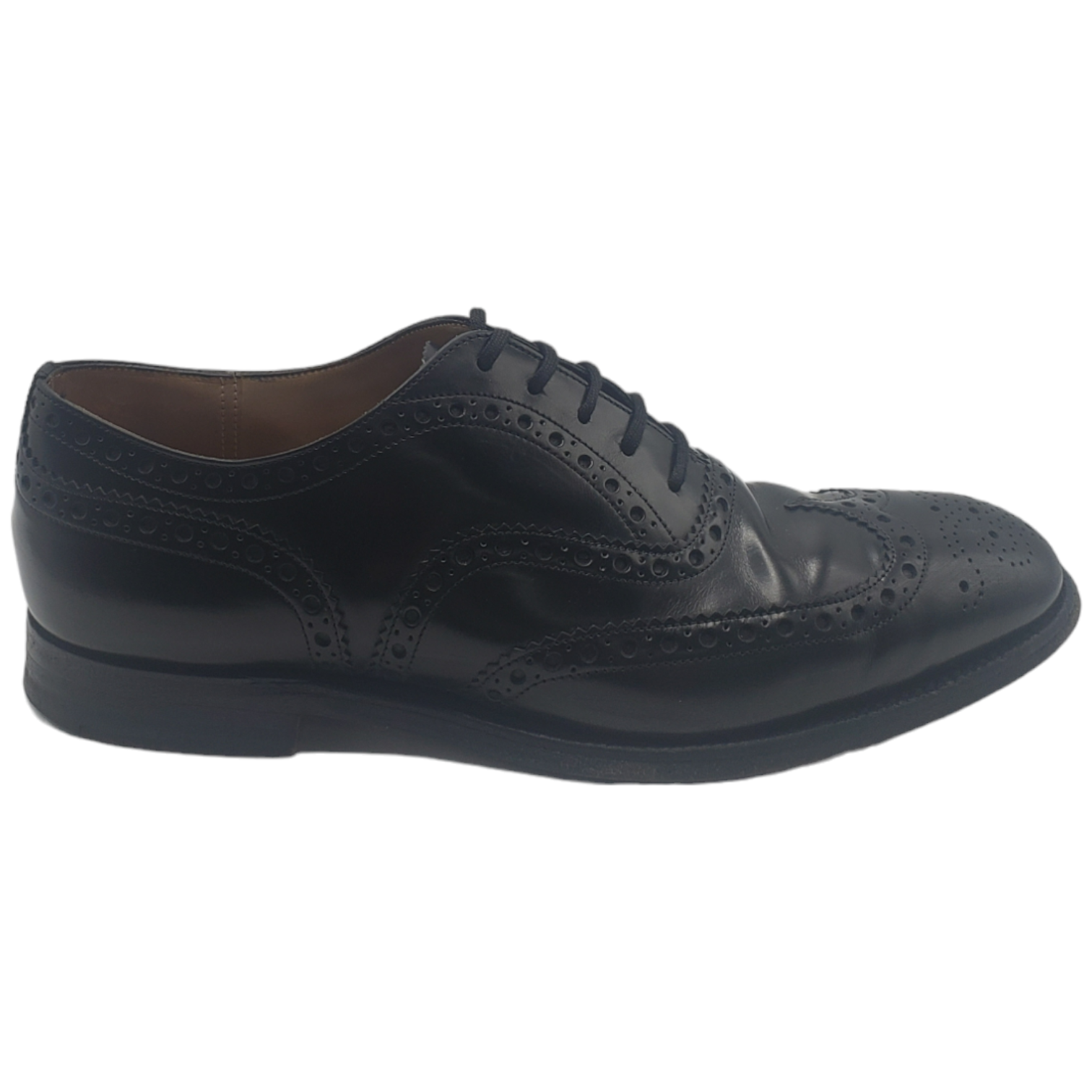 Church's Black Brogue Lace-Up Shoe