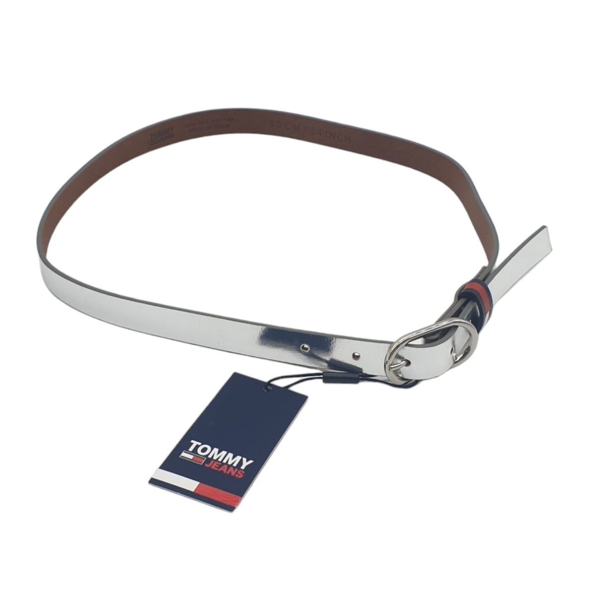 Tommy Jeans Silver Oval Buckle Boat