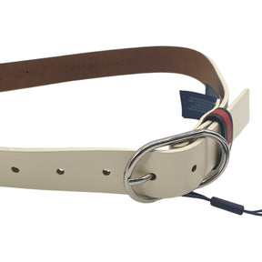 Tommy Jeans Ancient White Oval Buckle Belt