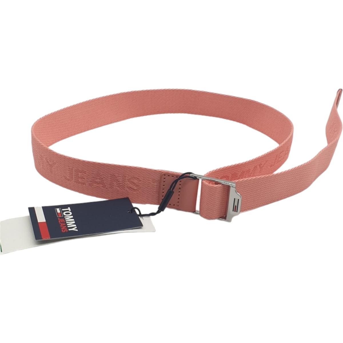 Tommy Jeans Pink Logo Webbing Belt