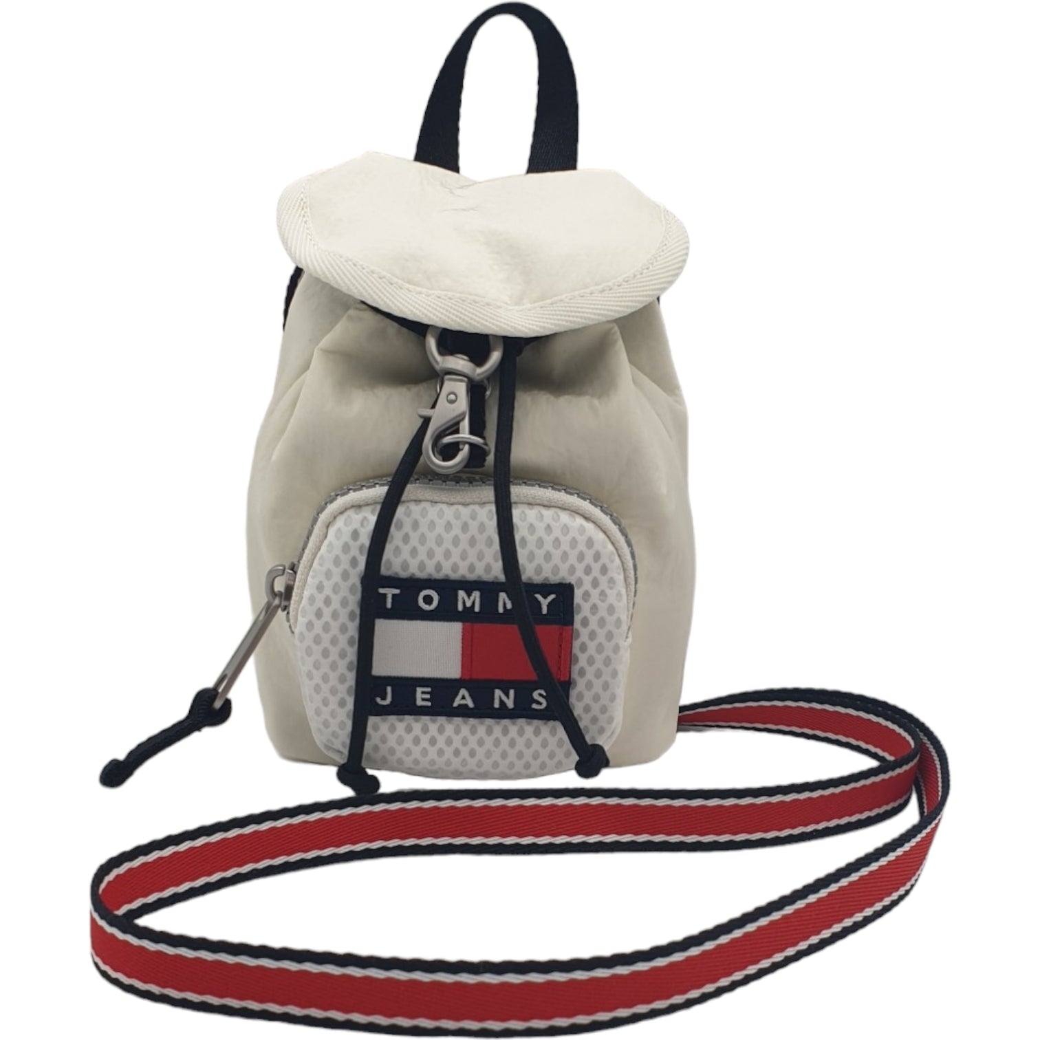 Tommy Jeans White Micro Rucksack 'Phone Bag