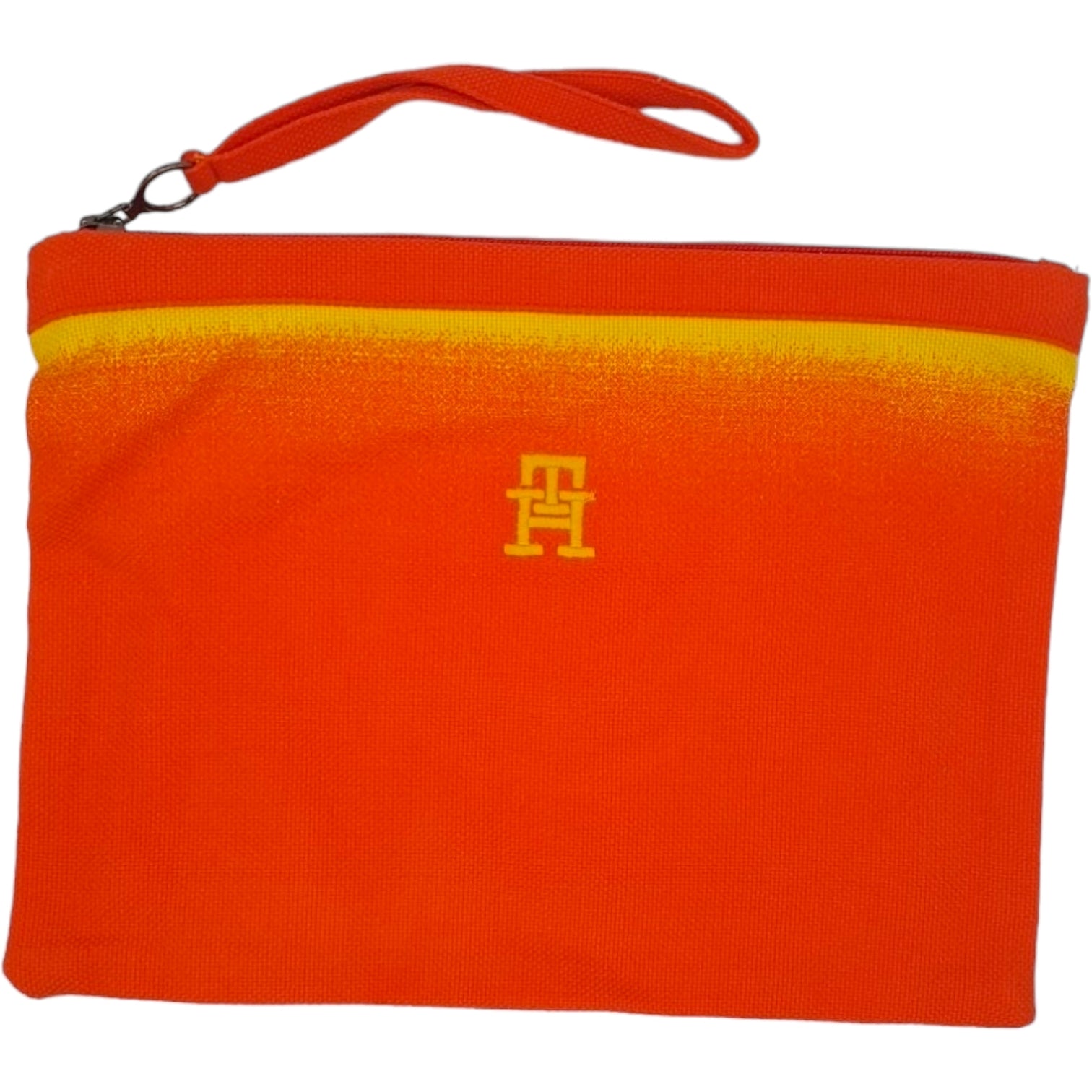 Tommy Hilfiger Orange Wrist Strap Bag