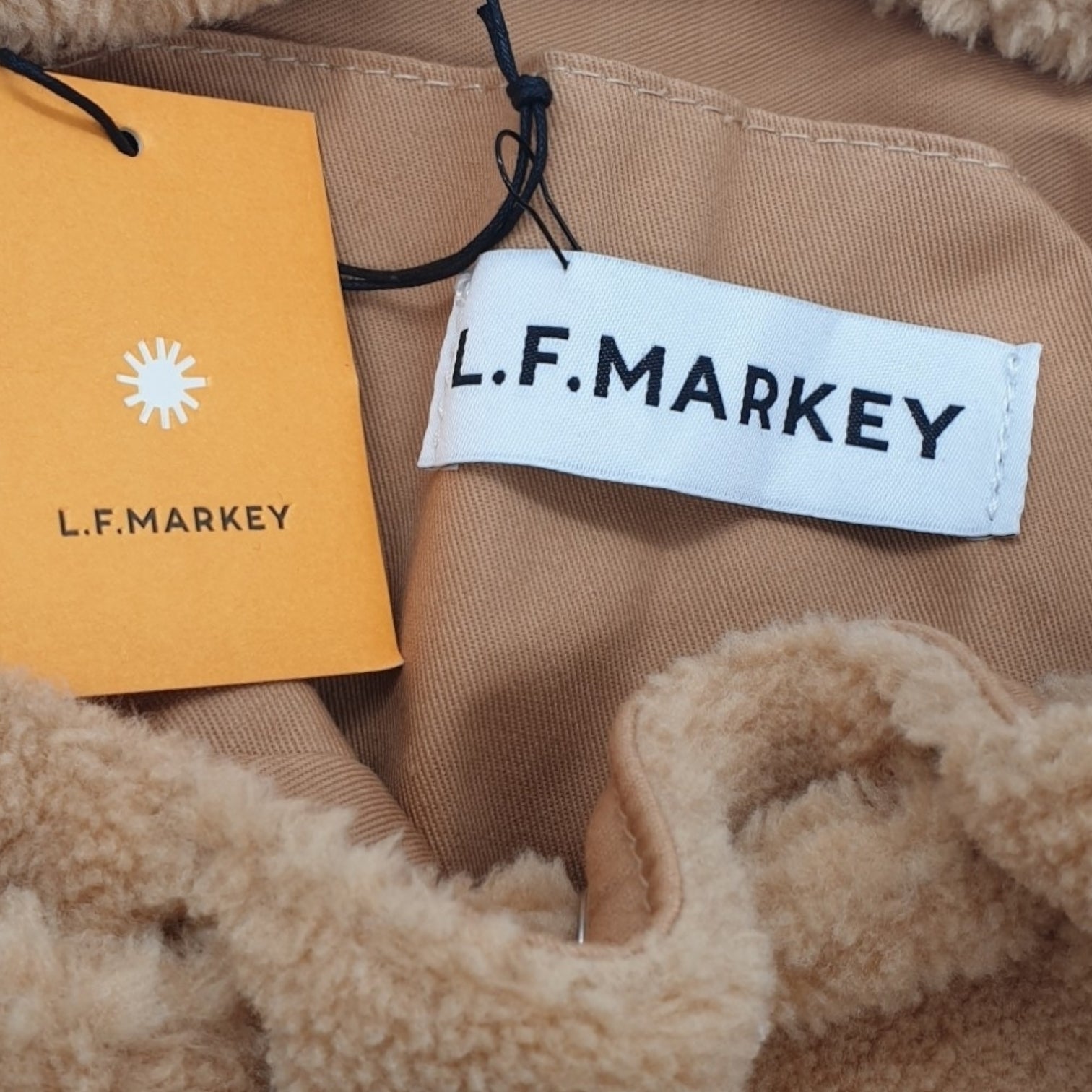 L.F. Markey Fawn Sherpa Teddy Back Pack