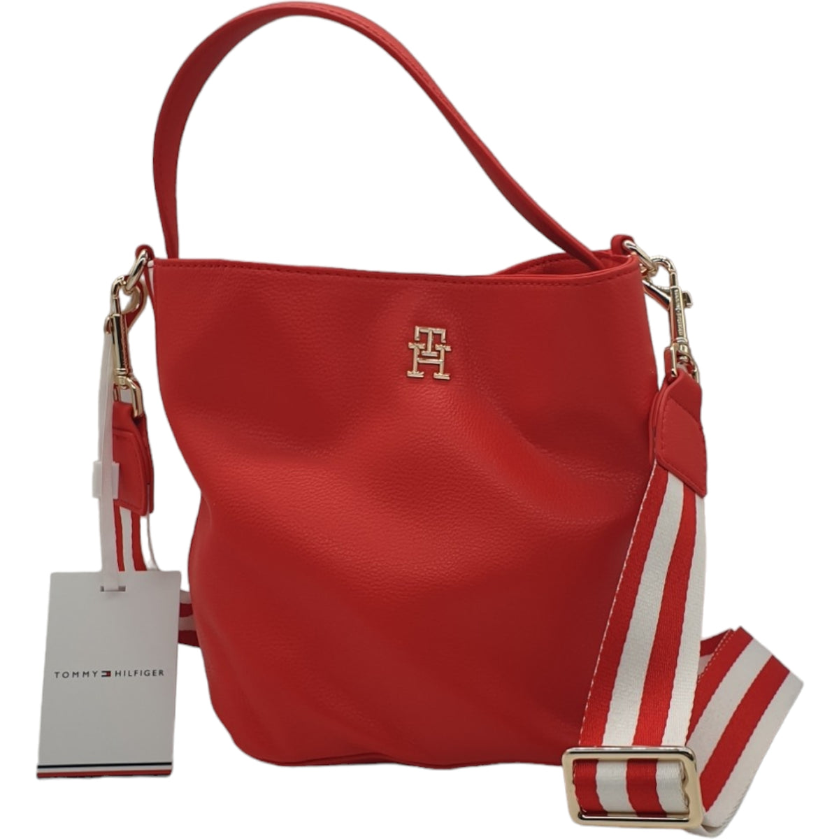 Tommy Hilfiger Red Essential Bucket Bag