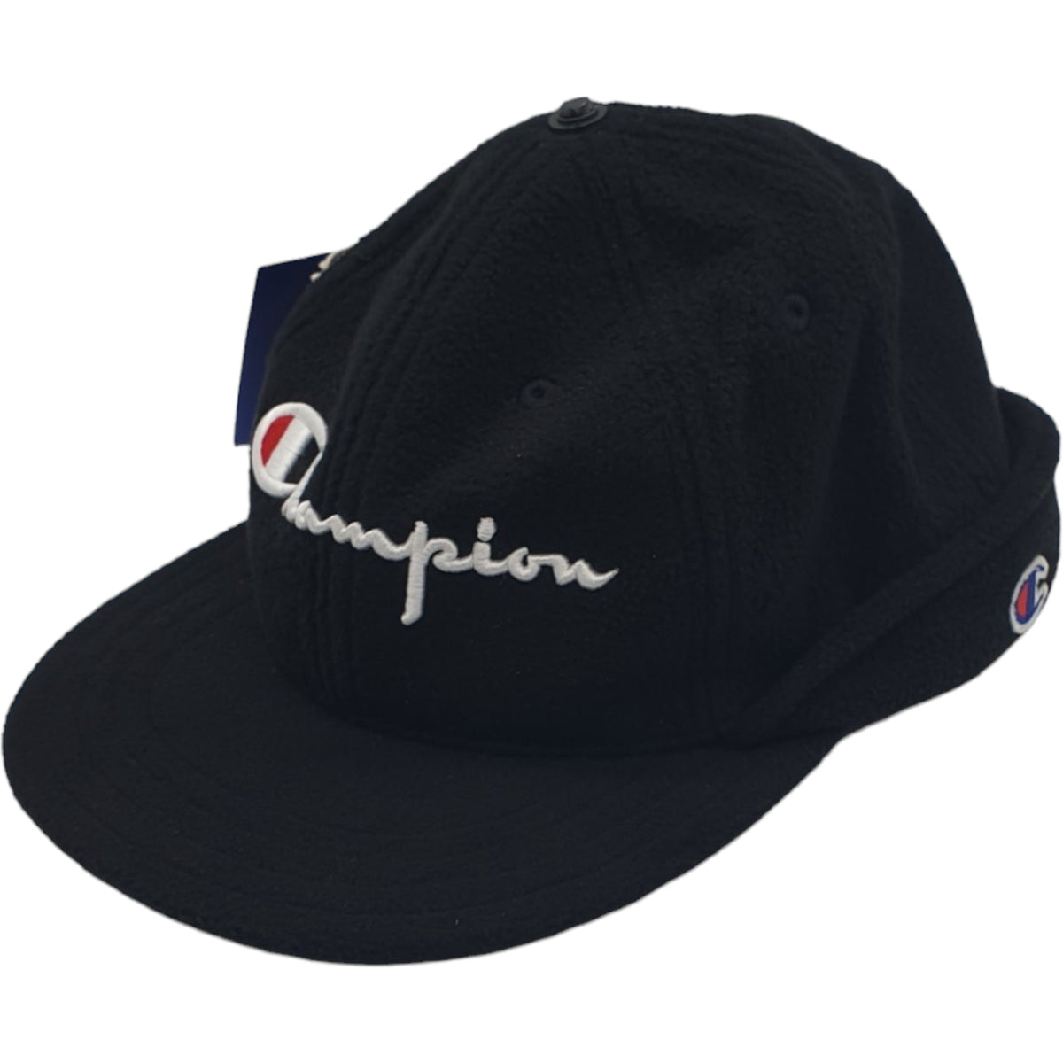 Champion Black Reverse Weave Script Logo Baseball Cap