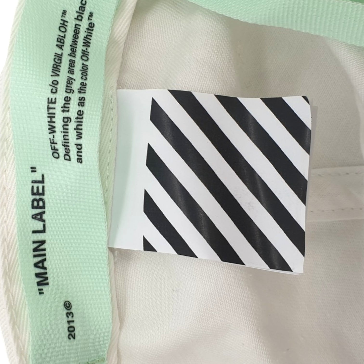 Off-White - Virgil Abloh White Snapback Logo Cap