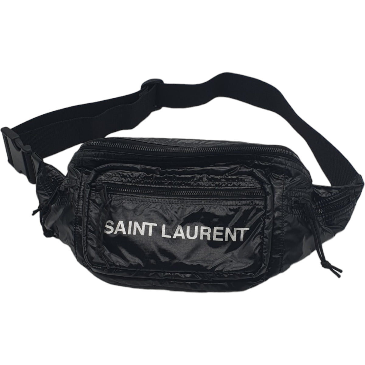 Saint Laurent Black Ripstop Waist Bag