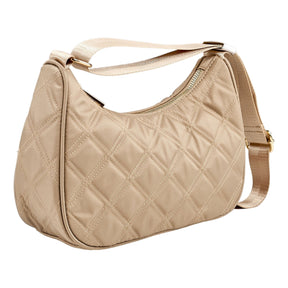 Lindex Beige Quilted Shoulder Bag