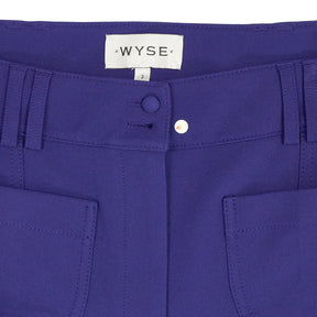 Wyse Blue Flared Trousers Size 3, UK 14