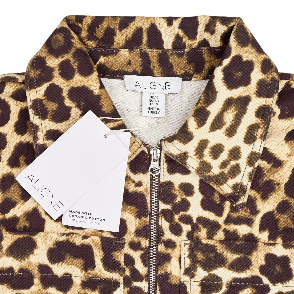 Aligne Leopard Print Long Sleeve Dress