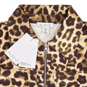 Aligne Leopard Print Long Sleeve Dress