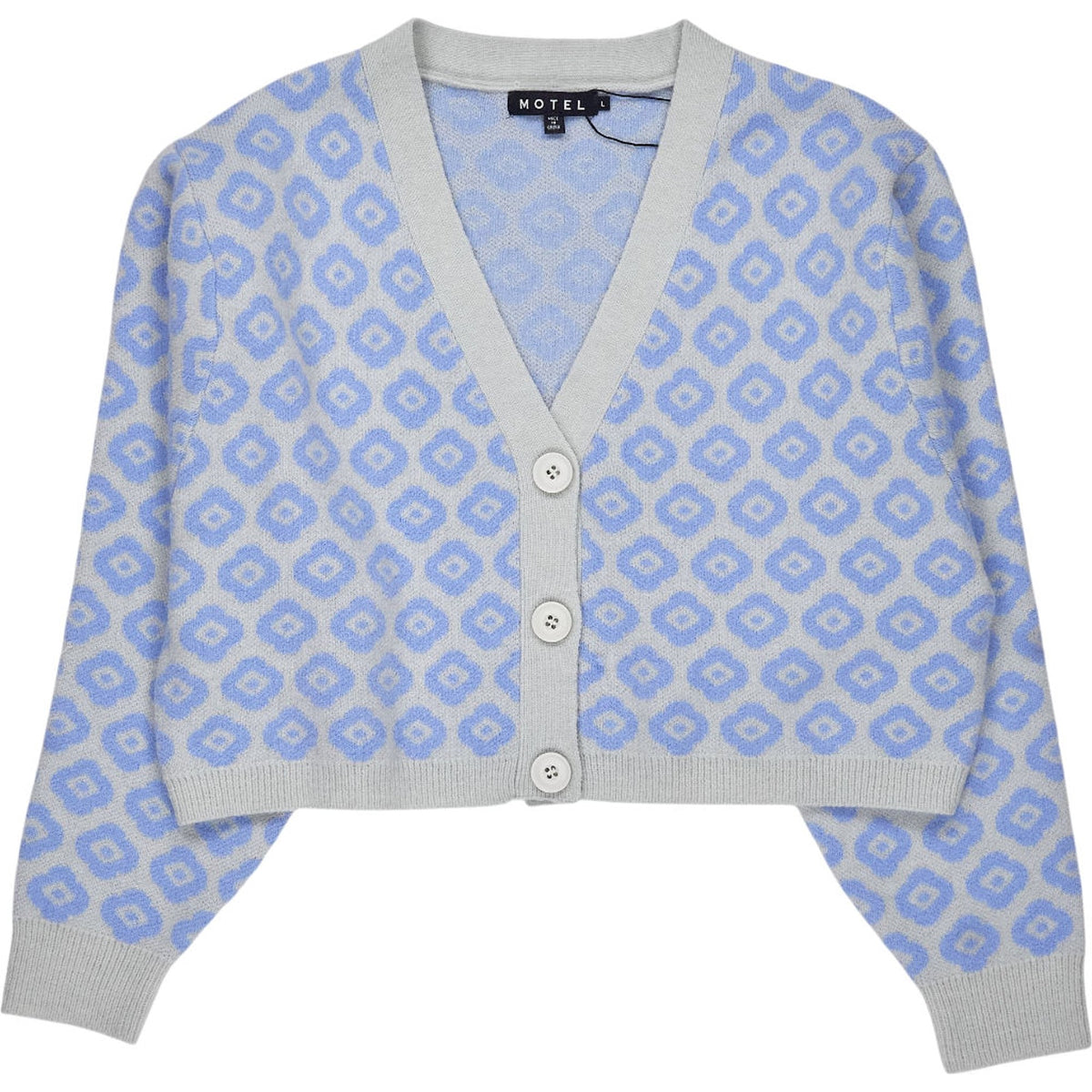 Motel Tonal Blue Daisy Olina Cardigan