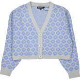 Motel Tonal Blue Daisy Olina Cardigan