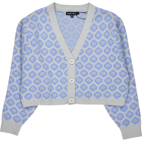 Motel Tonal Blue Daisy Olina Cardigan