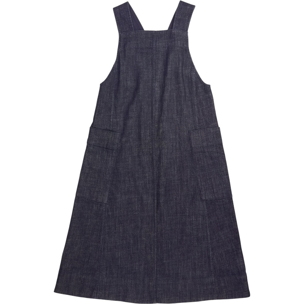 Toast Navy Denim Pinafore Dress