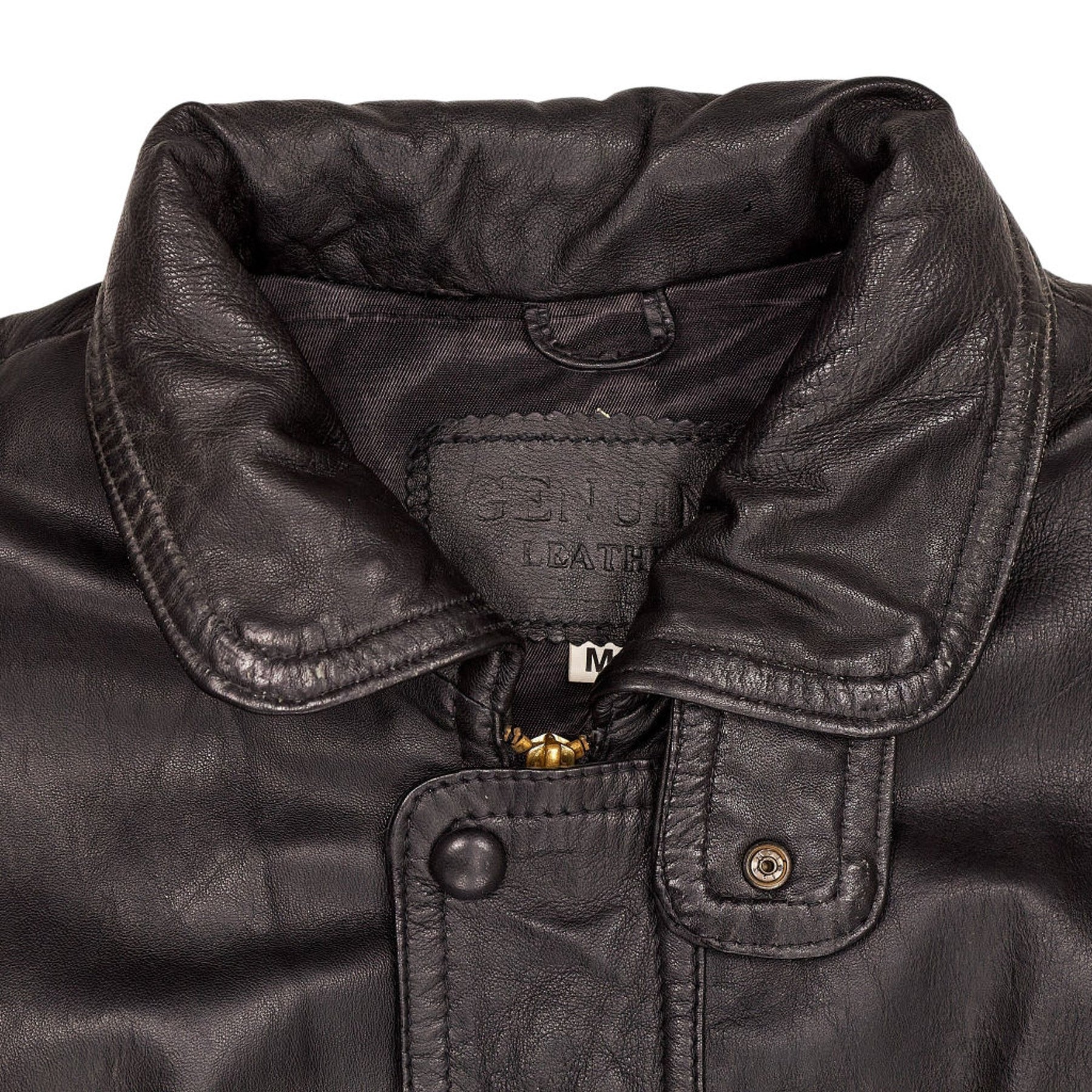 Unbranded Black Genuine Leather Jacket