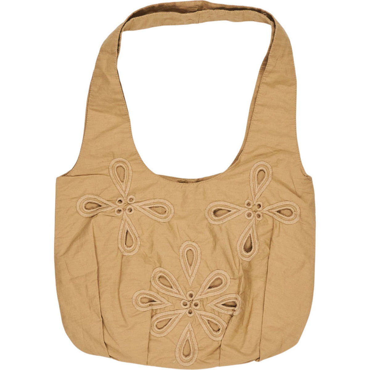 Pull & Bear Beige Cotton Shoulder Bag