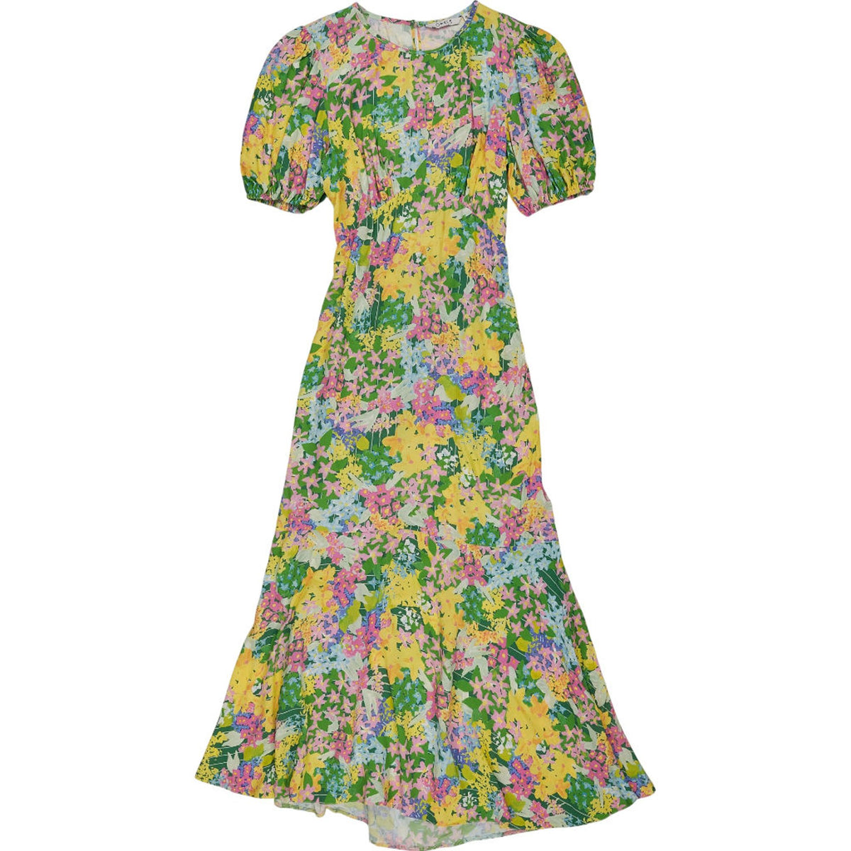 OMNES Floral Midi Dress Green