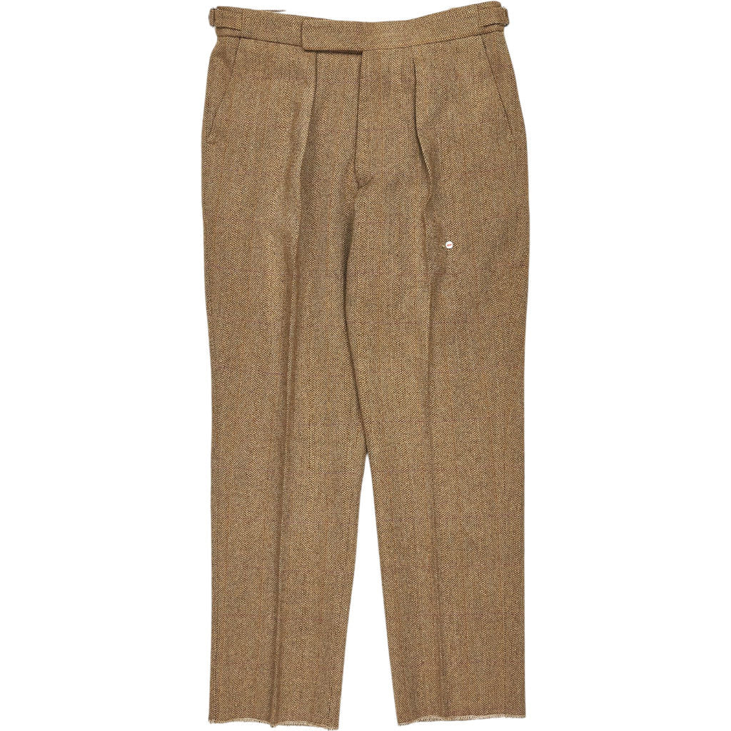 Cordings Brown Tweed Wool Trousers