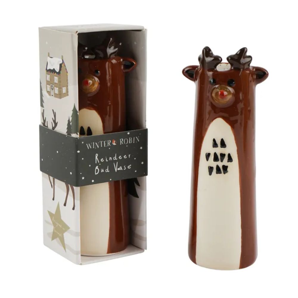 Reindeer Bud Vase