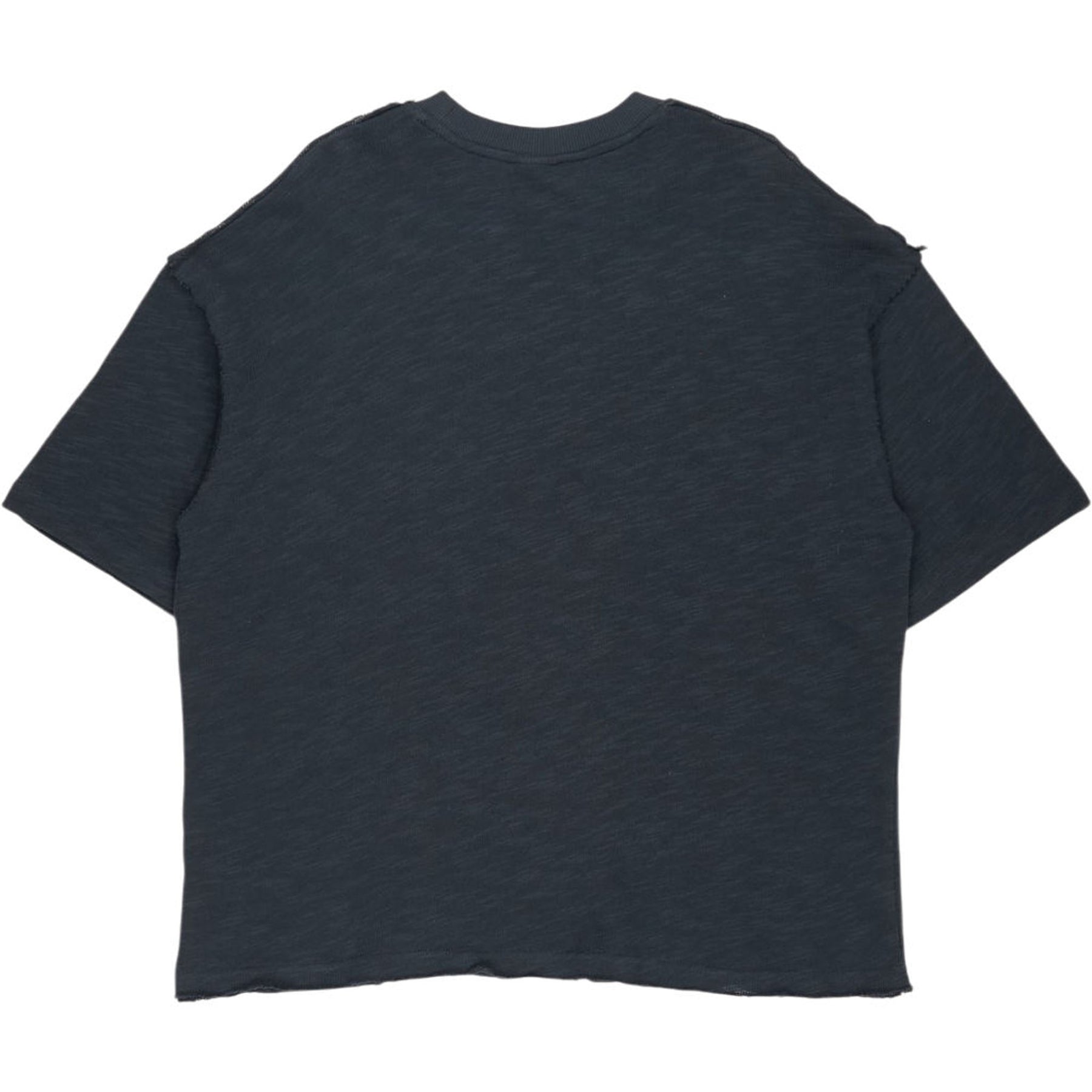 Pull & Bear Navy Graphic T-Shirt Cotton