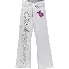 Cheap Monday White Embellished Jeans