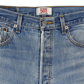 Levi's Blue 501 Straight Leg Jeans