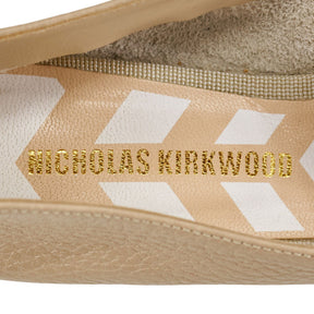 Nicholas Kirkwood Beige Leather Loafers