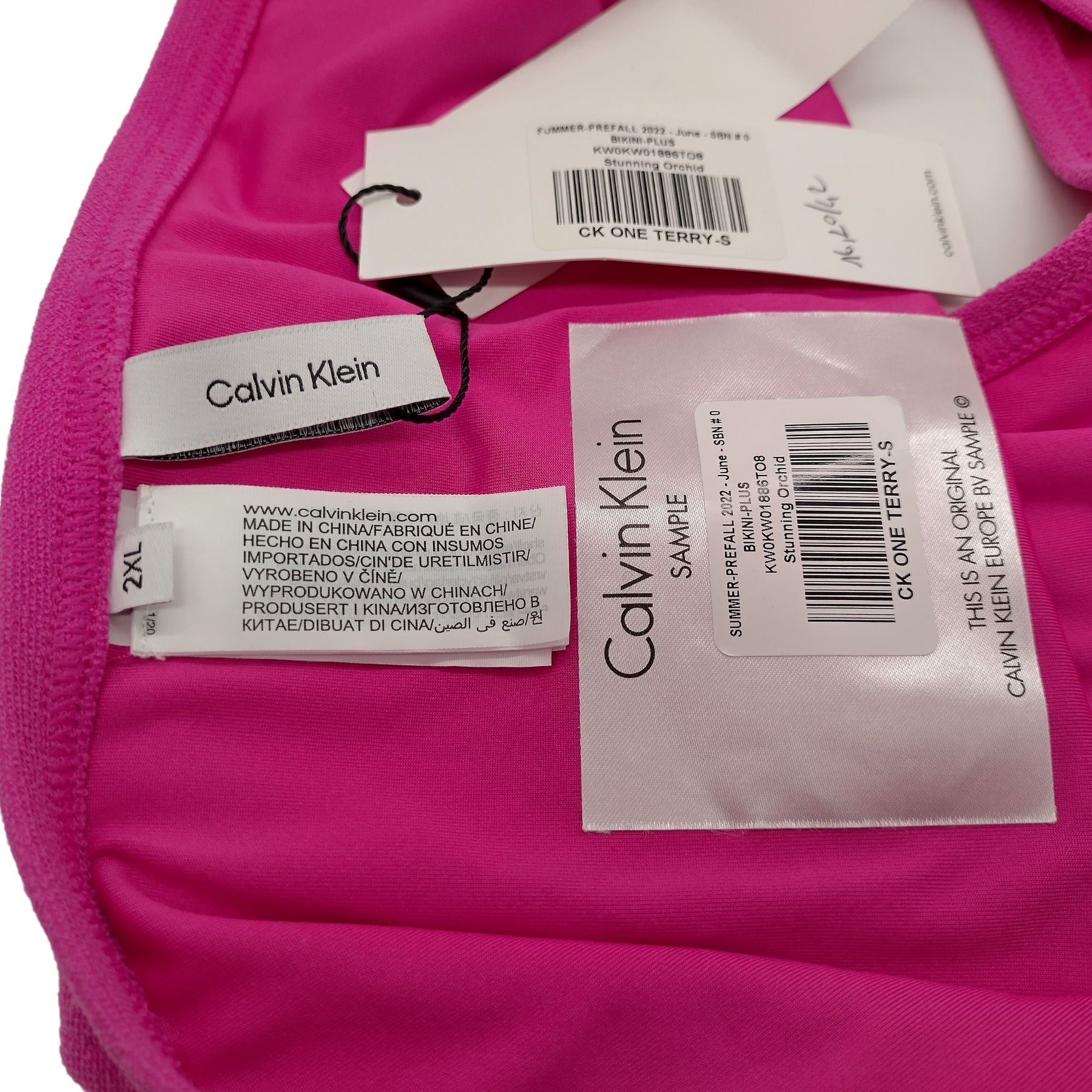 Calvin Klein Pink CK One Terry Swim Briefs