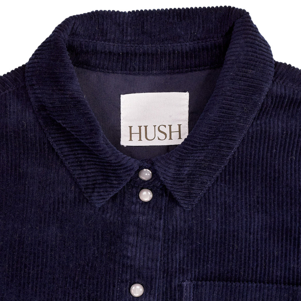 Hush Navy Corduroy Shirt Dress