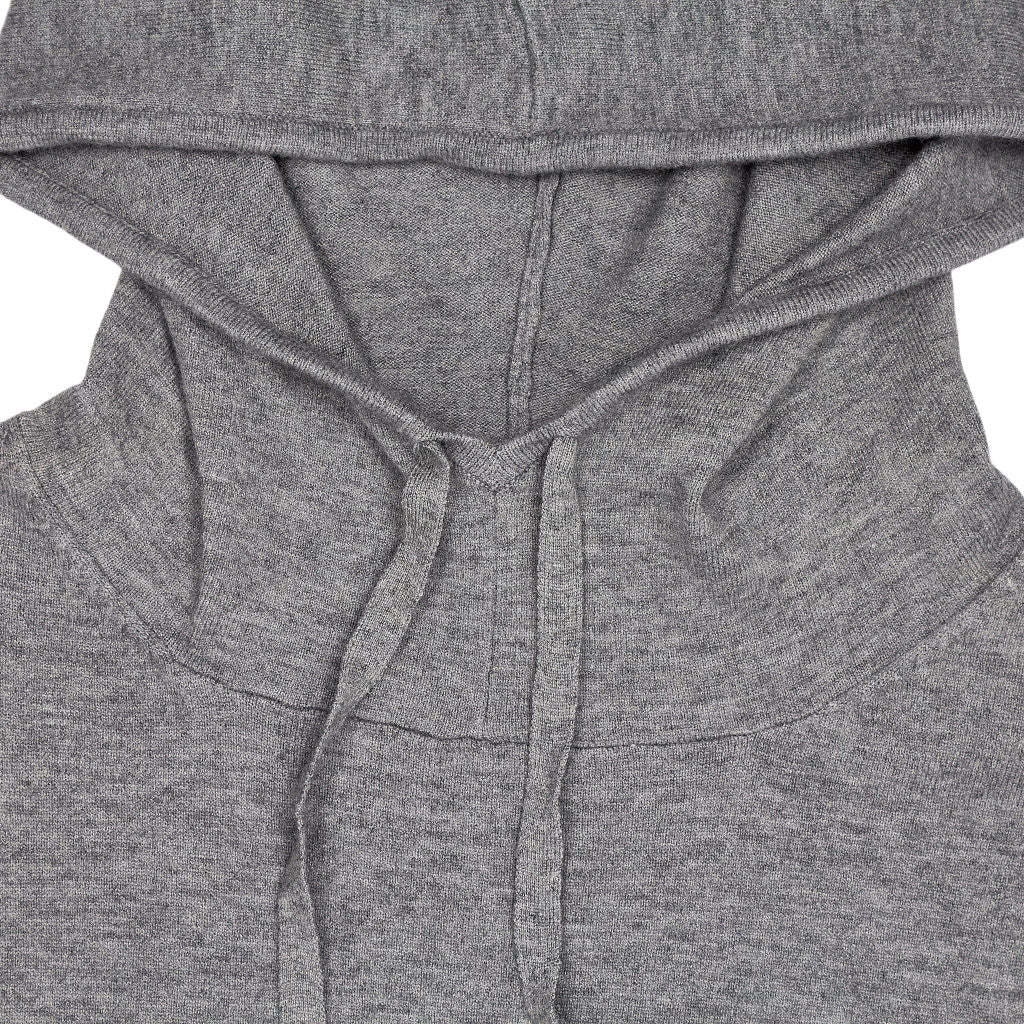 Hush Mid Grey Marl Roscoe Hooded Knitted Dress