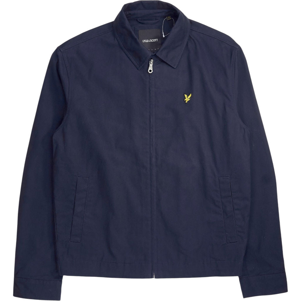 Lyle & Scott Dark Navy Cotton Harrington Jacket