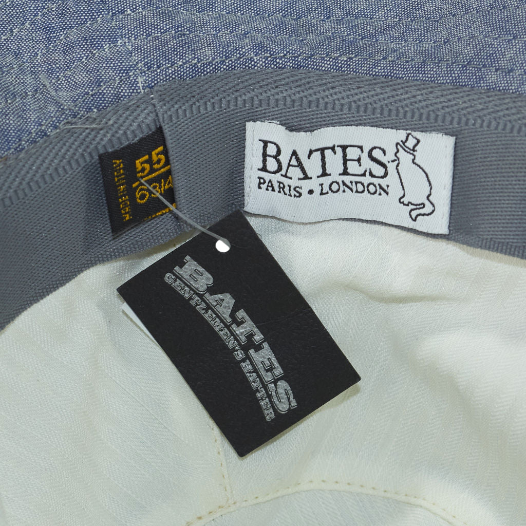 Bates Blue Cotton Bucket Hat