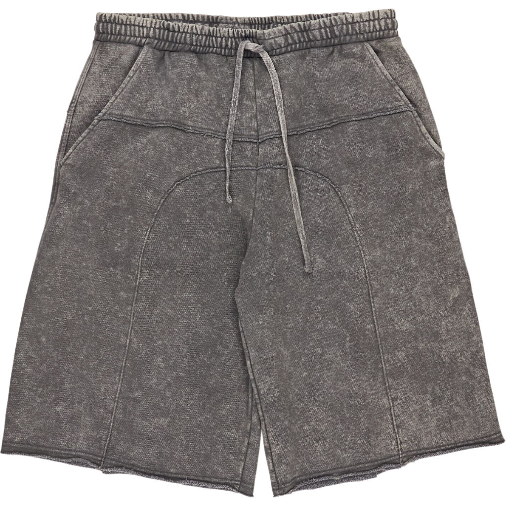 Pull & Bear Grey Acid Wash Shorts