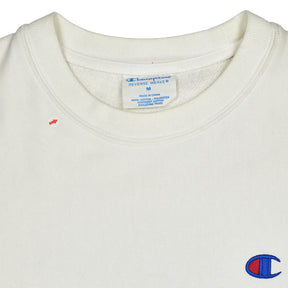 Champion White Reverse Weave Sweatshirt