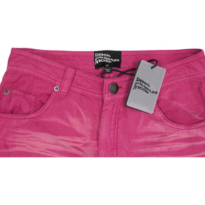 Basic Pleasure Mode Pink Cotton Trousers