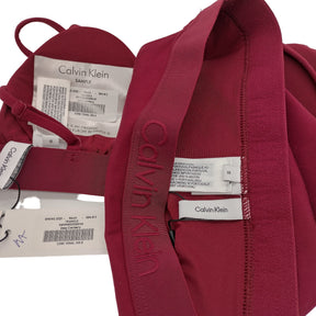 Calvin Klein Deep Cranberry Triangle Swimsuit