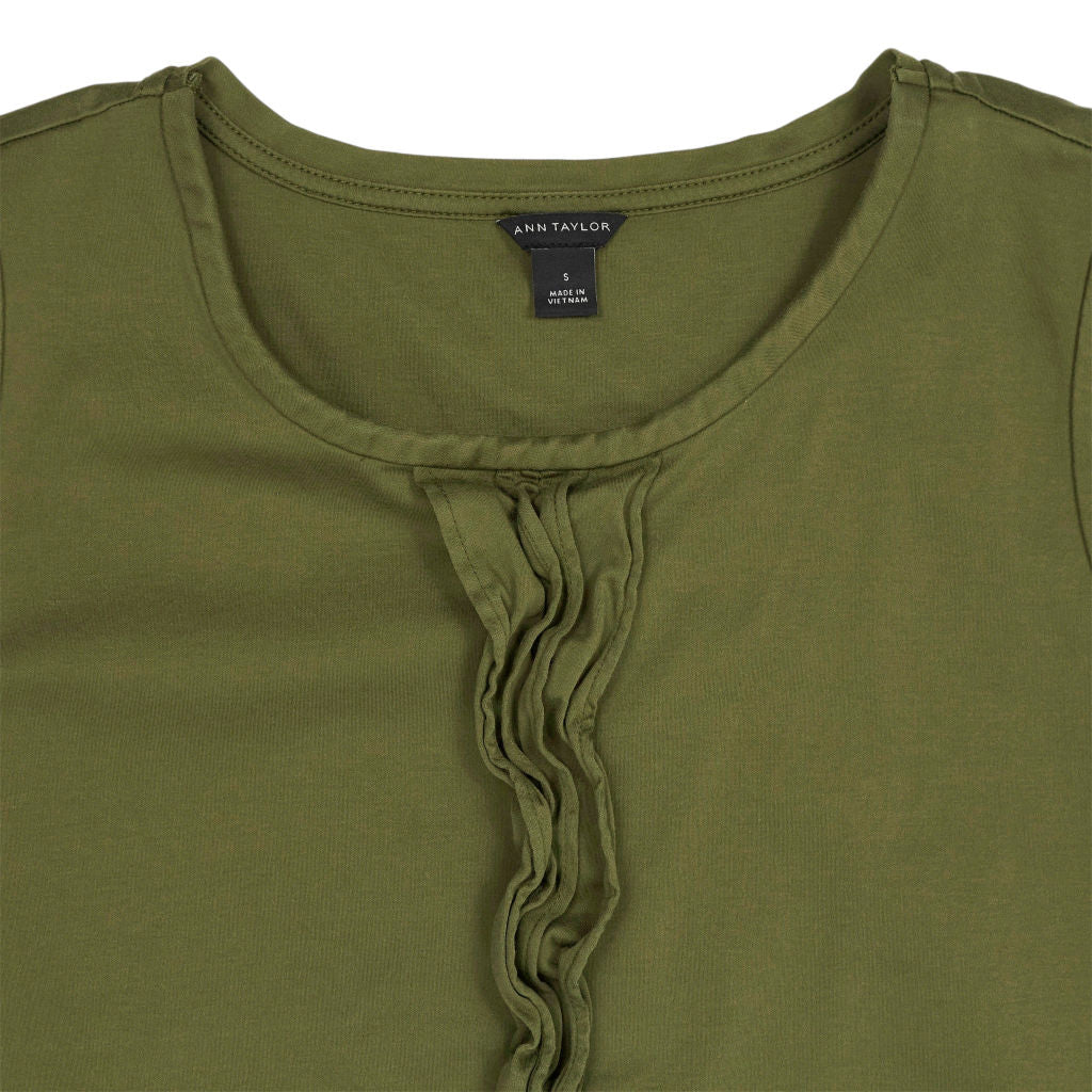 Ann Taylor Green Sleeveless Top