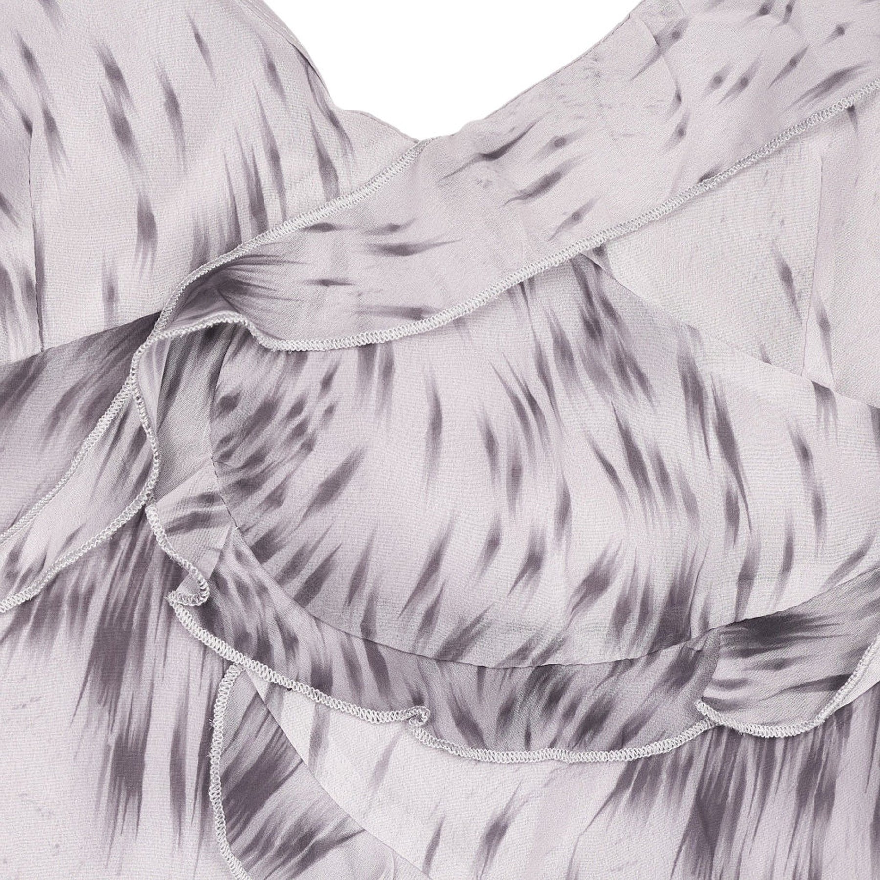 Motel Grey Aurel Distorted Animal Print Top