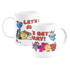 Mr Men Little Miss 'Let's Get Merry' - Christmas Mug