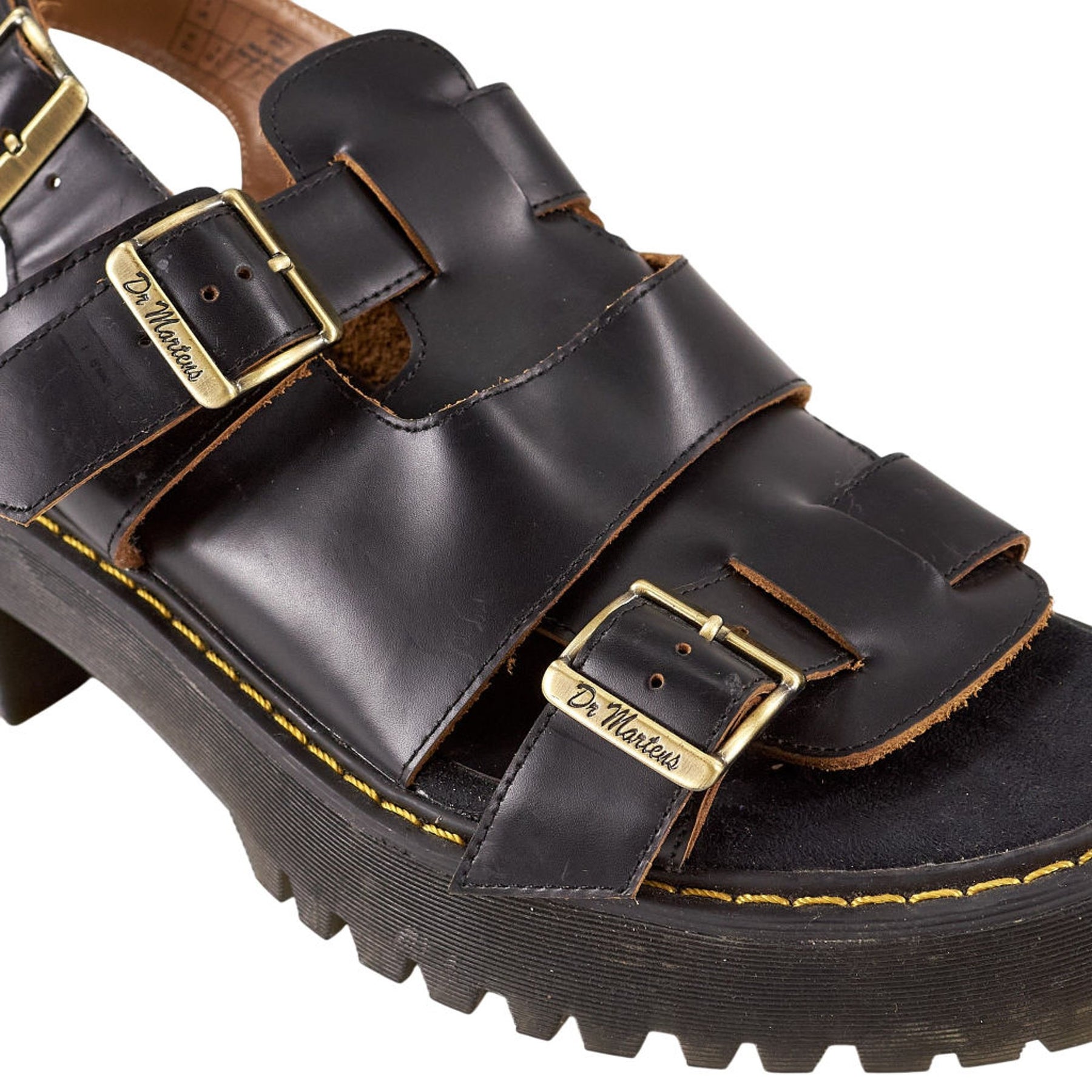 Dr. Martens Black Leather Sandals UK 7