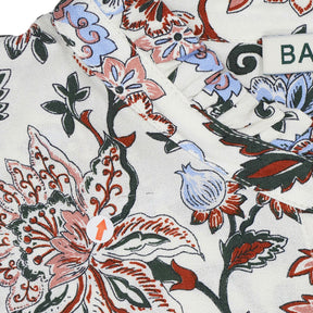 Baukjen Khaki Folk Floral Arlette Dress