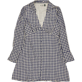 Rixo Blue Check Jackie Dress