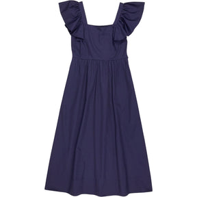WYSE Midnight Ruffle Midi Dress